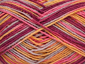 Sale Self-Striping Pink, Light Grey, Gold, Fuchsia