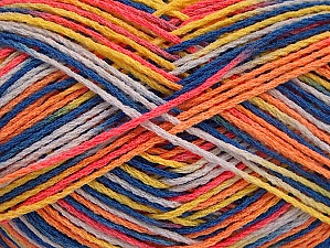 Sale Self-Striping Turuncu Altın Mavi