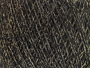 Viscose Star Fine Altın Siyah