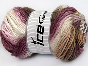 Ambiente Maroon Shades, White, Camel