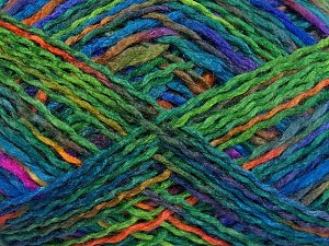 Sale Self-Striping Green Shades, Turquoise, Purple