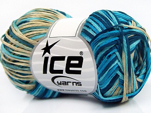 Fettuccia Fine Blue, Turquoise, Beige