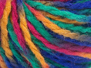 Wool Worsted Color Sarı Yeşil Fuşya Mavi
