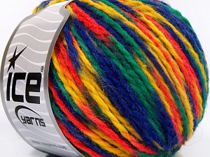 Wool Worsted Color Sarı Turuncu Yeşil Mavi