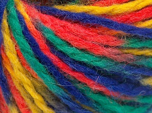 Wool Worsted Color Sarı Turuncu Yeşil Mavi