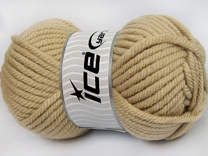 Superwash Wool Chunky Koyu Bej