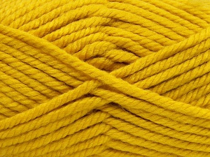 Superwash Wool Chunky Koyu sarı