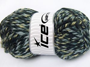 Superwash Wool Chunky Haki Tonları Gri Tonları