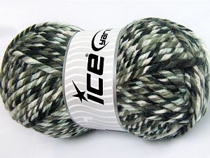 Superwash Wool Jumbo Khaki Shades, Cream Shades
