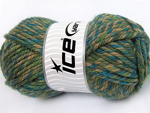 Superwash Wool Jumbo Green Shades, Turquoise