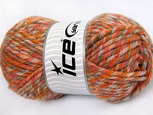 Superwash Wool Chunky Turuncu Tonları Deve Tüyü Bej