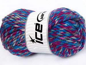 Superwash Wool Chunky Fuşya Mavi Tonları