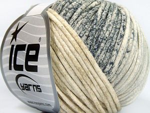 Tube Cotton Worsted Anthracite Black, Cream Shades