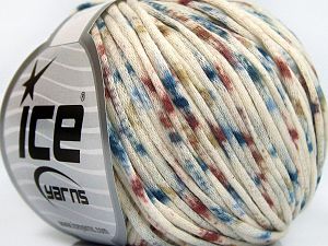 Tube Cotton Worsted Cream, Copper, Turquoise, Olive Green