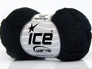 Cotton Fine Melange Black