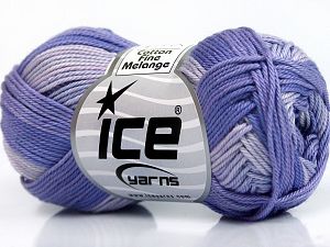 Cotton Fine Melange Lilac Shades