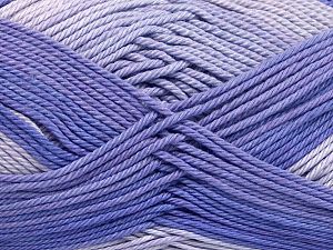 Cotton Fine Melange Lilac Shades