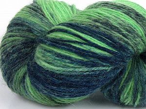 Hand Dyed Sock Yarn Yeşil Tonları