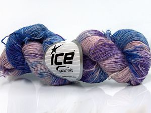 Hand Dyed Sock Yarn Lilac, Pink, Blue, Purple