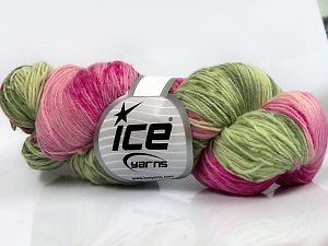 Hand Dyed Sock Yarn Green Shades, Pink Shades