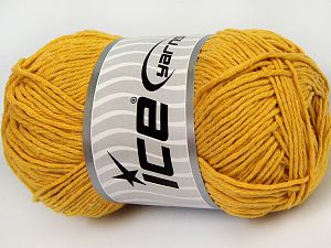 Natural Cotton Worsted Koyu sarı