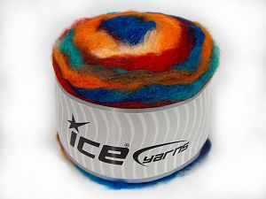Cakes Fluffy Orange Shades, Turquoise Shades, Red