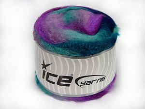 Cakes Fluffy Turquoise Shades, Purple Shades