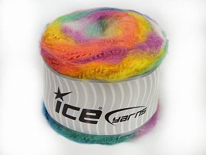 Cakes Fluffy Orange, Pink, Yellow, Green