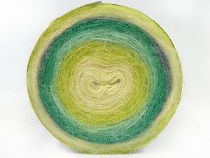 Cakes Angora Green Shades, Light Grey, Jeans Blue