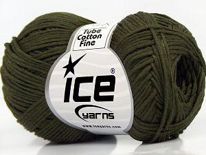 Tube Cotton Fine Koyu Haki