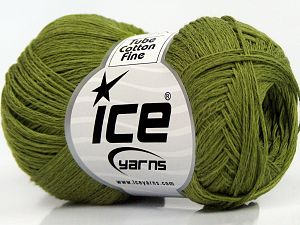 Tube Cotton Fine Yeşil