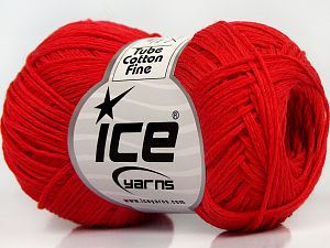 Tube Cotton Fine Kırmızı