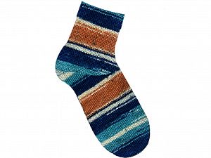 Smart Sock Blue, Navy, Turquoise, Gold, Cream