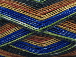 Smart Sock Brown Shades, Blue, Green, Black