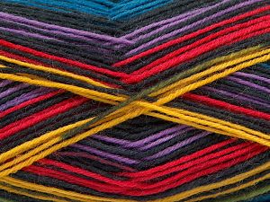 Smart Sock Black, Rainbow
