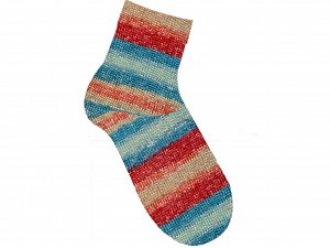 Smart Sock Turquoise, Orange Shades, Cream