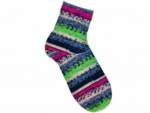 Smart Sock Neon Green, Fuchsia, Blue Shades, Cream
