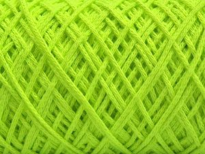 Macrame Cotton Neon Yeşil