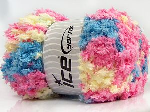 Puffy Popcorn Pembe Açık Sarı Mavi