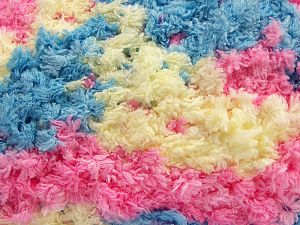 Puffy Popcorn Pembe Açık Sarı Mavi