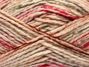 Wool Fun Colors Gri Fuşya Krem Bakır