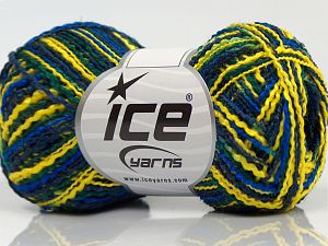 Flamme Acryl DK Navy, Blue, Yellow