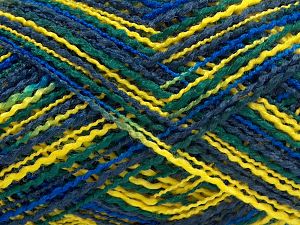 Flamme Acryl DK Sarı lacivert Mavi