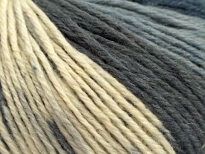 Sale Sock Yarn Gri Tonları Krem