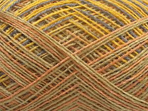 Sale Self-Striping Somon Açık Haki Gri Altın