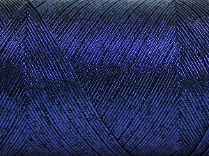 Metallic Cotton lacivert