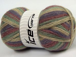 Angora Colors Green, Beige, Purple, Orchid