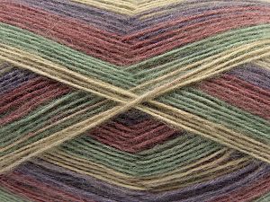 Angora Colors Mor Orkide Yeşil Bej