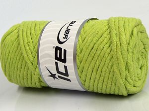 Natural Cotton Jumbo Pistachio Green