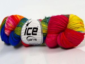 Hand Dyed Superwash Merino Gökkuşağı